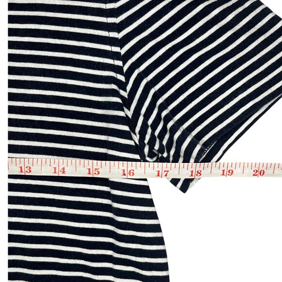 Nautica Men's Striped Tee Size S Navy White Crewneck Nautical Coastal Classic - Picture 5 of 10